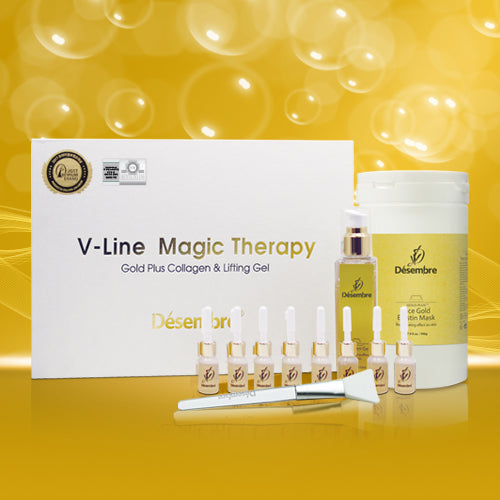 V-line Korean lifting facial treatment, nano gold, anti-aging, Korean skin care, Microcurrent, skin scrubber, facial sculpting